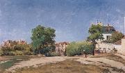 Camille Pissaro The Crossroads,pontoise oil painting picture wholesale